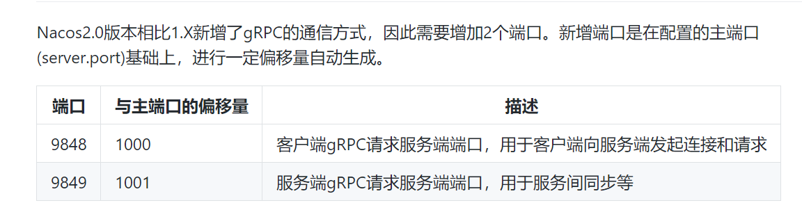 记一次使用nacos2踩到的坑