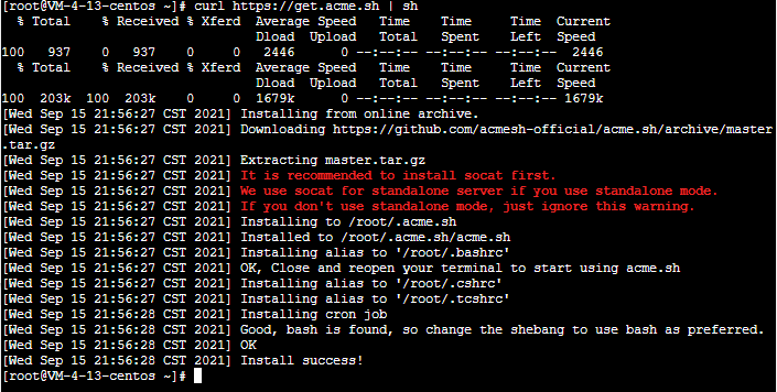 使用acme.sh申请Let's Encrypt免费的SSL证书
