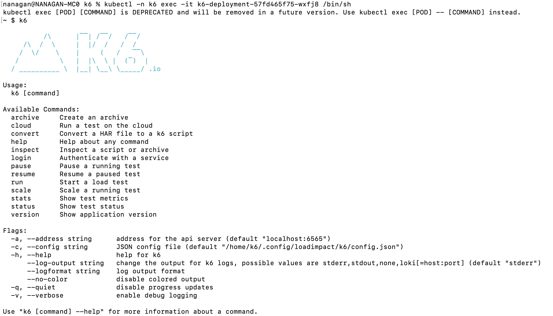 在Kubernetes上部署k6的详细步骤