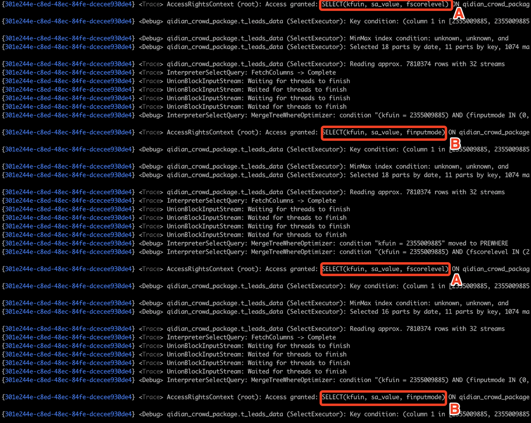 Global in在Clickhouse非分布式表查询中的使用