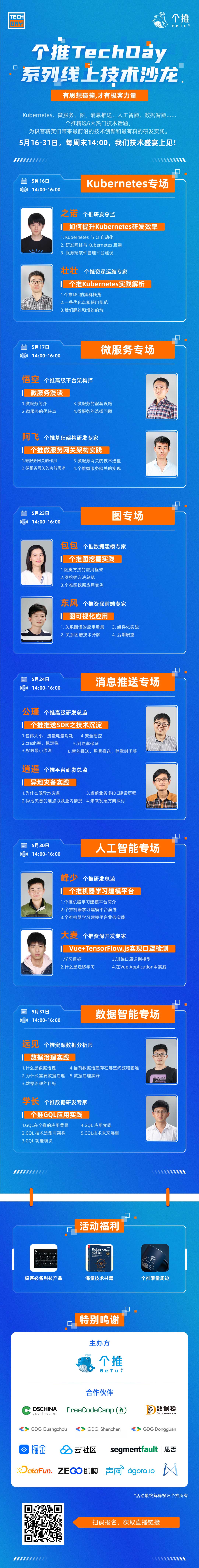 2020个推TechDay系列线上技术沙龙:打造极客力量