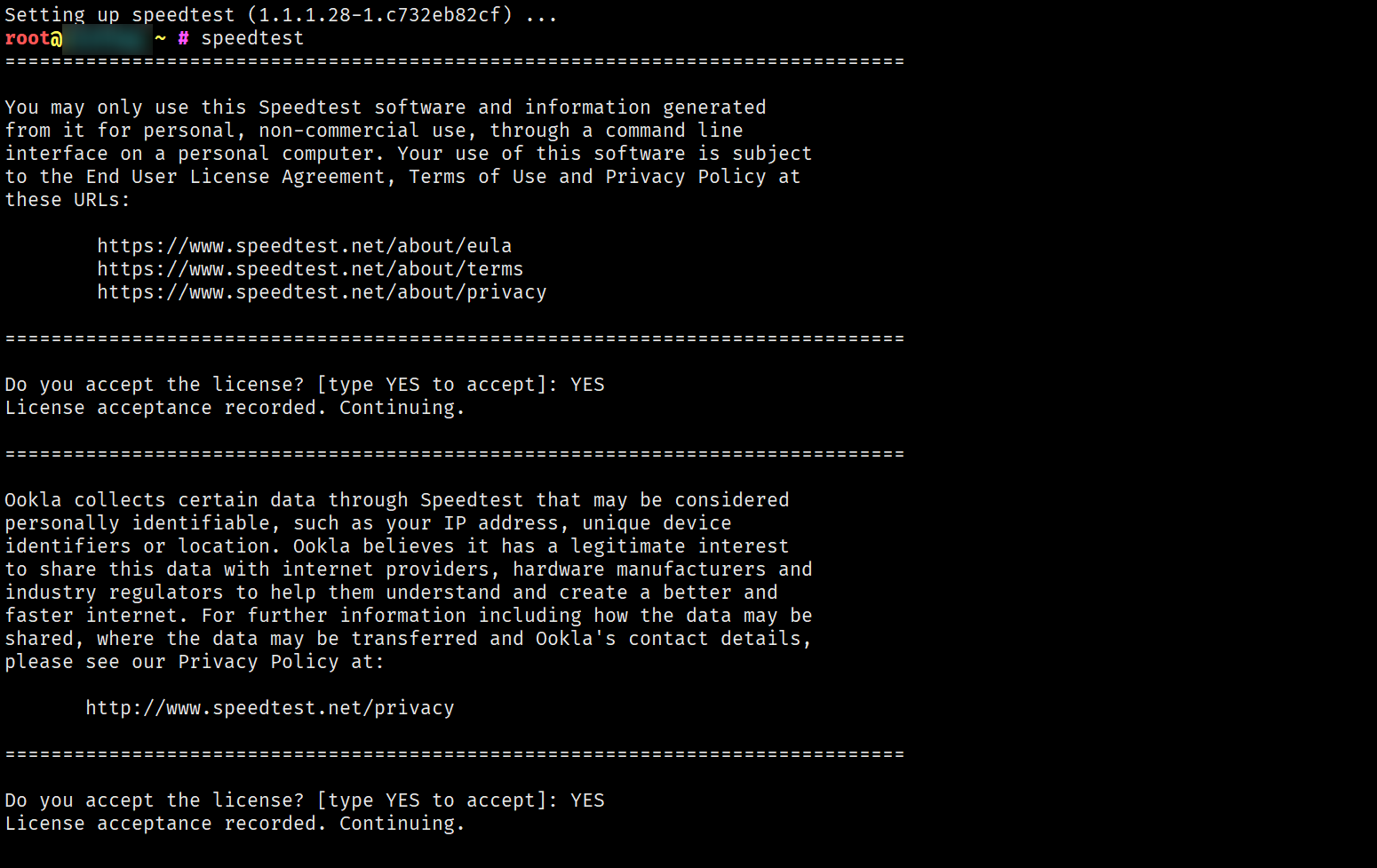 Debian 使用 Speedtest CLI 进行测速