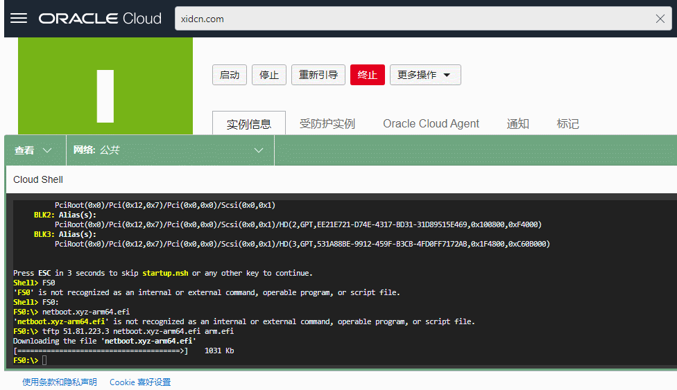 甲骨文小鸡利用netboot.xyz救砖,DD重装任意系统
