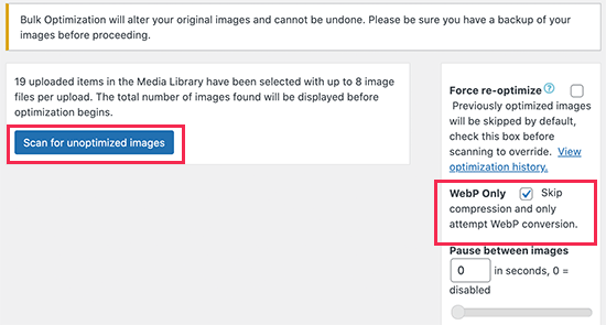 跳过图片压缩仅转换WebP 跳过图片压缩仅转换WebP