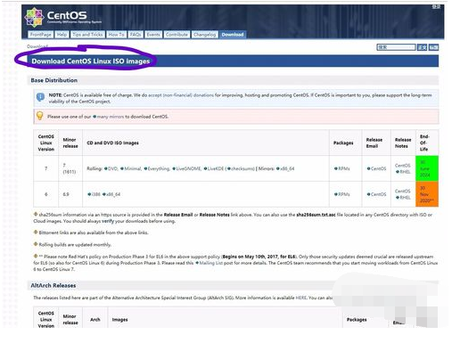 从CentOS官网下载系统镜像详细教程