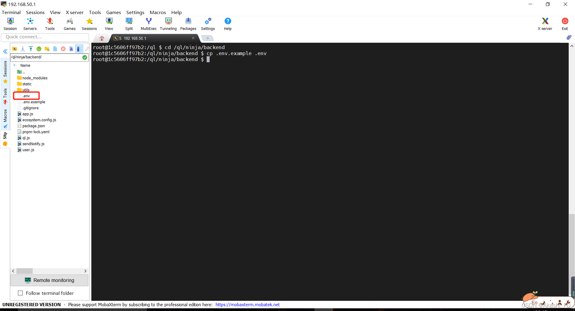 openwrt 软路由 docker安装青龙面板 + Ninja